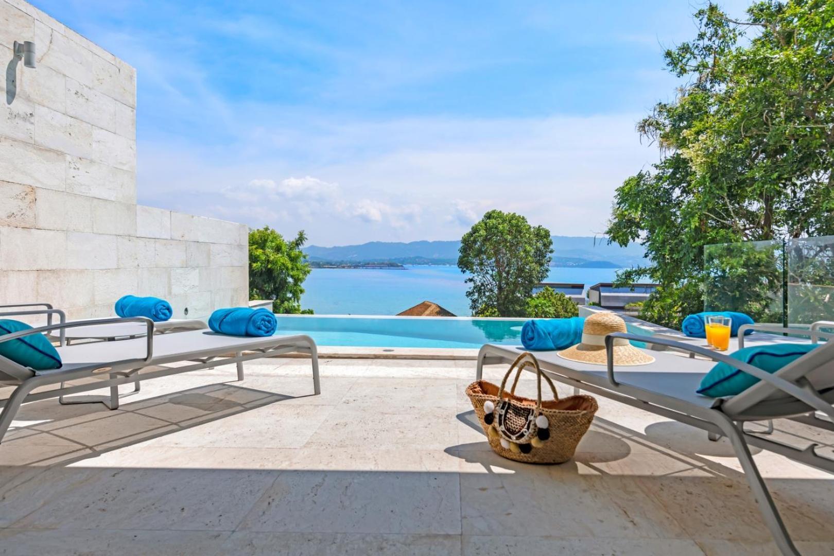 Beachside - Cara - 3 Bdr 1 Bdr At Sunset Cove Bay With Sea And Mountain Views, 100 Meters To The Swimming * Amphoe Koksamui