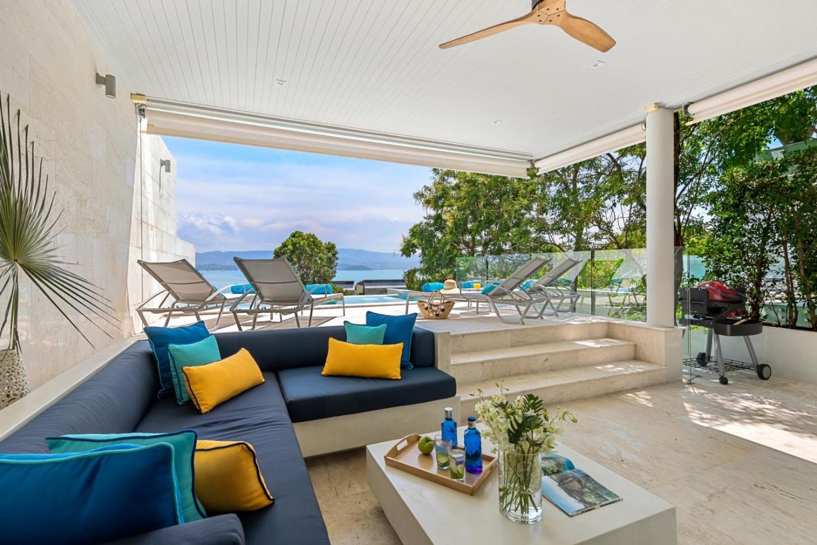 Villa Beachside - Cara - 3 Bdr 1 Bdr At Sunset Cove Bay With Sea And Mountain Views, 100 Meters To The Swimming Amphoe Koksamui